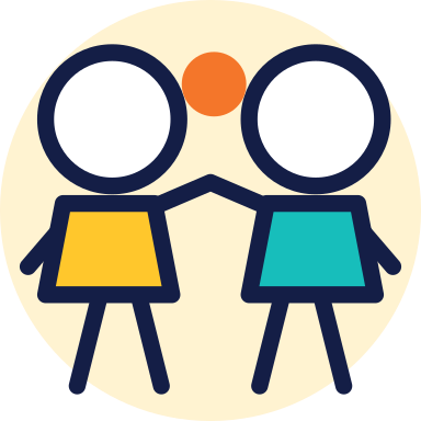 Stick-figure illustration for community access