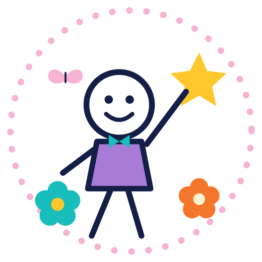 A cheering figure reaching for a star